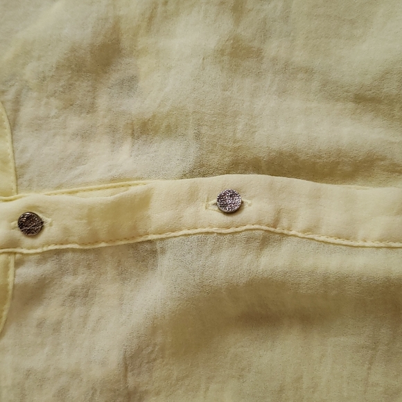 Yellow Racerback Top Size Small - Picture 2 of 5